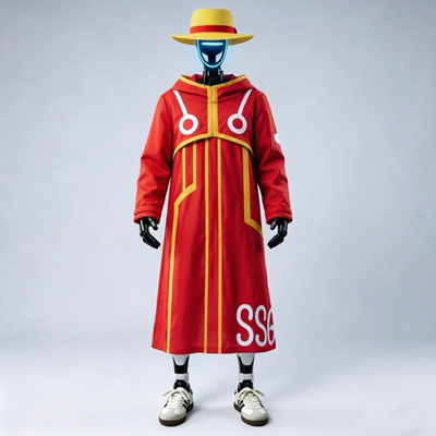 人形机器人特制服装儿童航海海贼王cos蛋头岛篇索隆路飞cos服动漫
