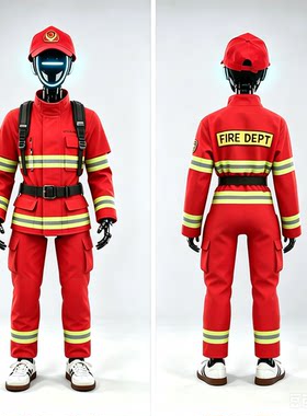 unitree宇树机器人服装同款表演服消防员衣服套装小号职业体验