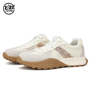 大孚飞跃2026春夏新款芭蕾风女鞋帆布鞋飞跃百搭休闲德训运动鞋