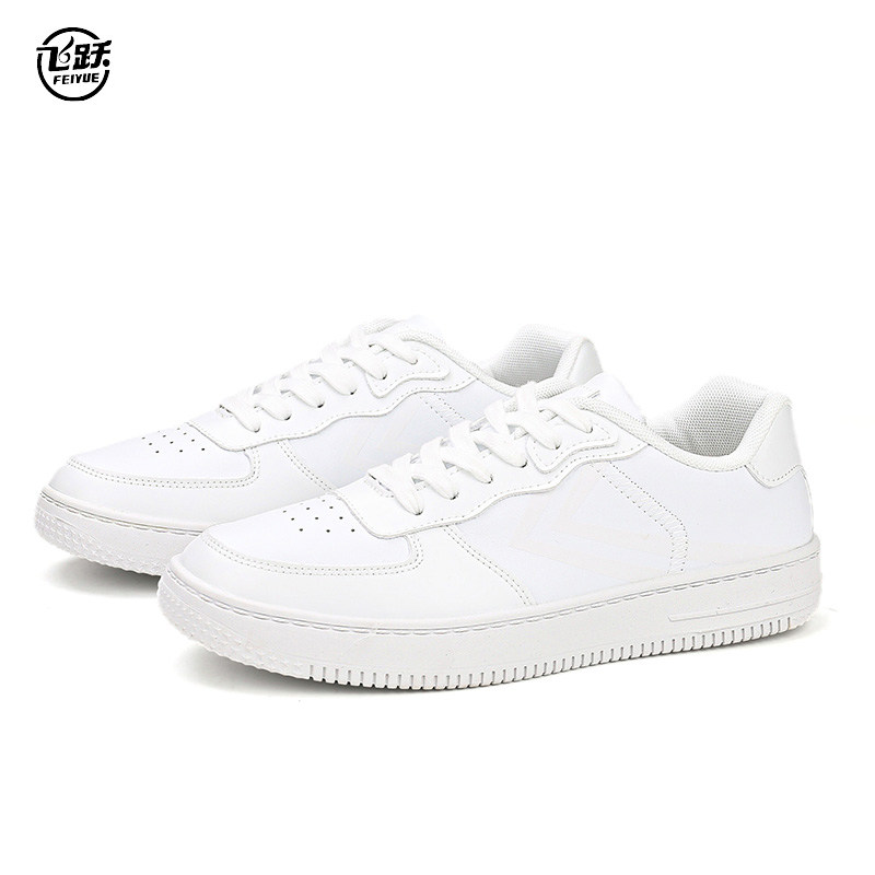 feiyue/飞跃纯黑色休闲百搭板鞋