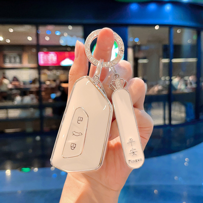 适用于大众高尔夫8钥匙套id4凌渡L途昂揽巡id3途观L车帕萨特pro女