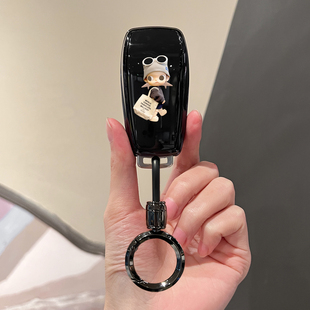 适用奔驰c260l钥匙套e300l壳glc300l女c a200l汽车glb220扣gle350