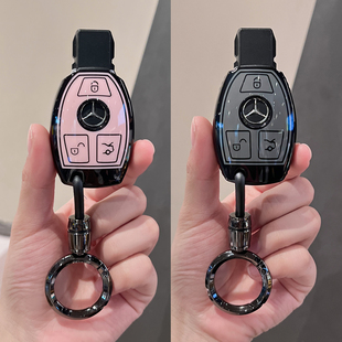 老款奔驰c200l钥匙套gla200壳glc260/300车cla220扣a/c180l女b200
