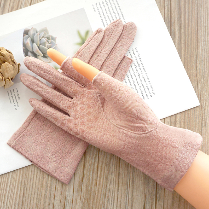 瑞迪卡歐春夏純棉露半指防滑手套