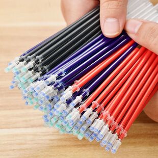 欧标笔0.5针管中性笔芯子弹头碳素笔芯水性笔中小学生文具用品