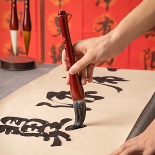 张小凤狼毫斗笔写对联专用毛笔春联兼毫羊毫大号抓笔榜书大字福字