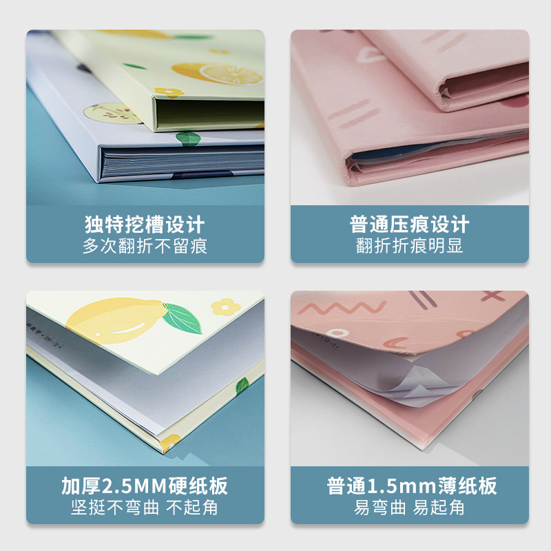 南国书香A4文件夹板学生写字垫板文具试卷夹收纳整理神器加厚文件