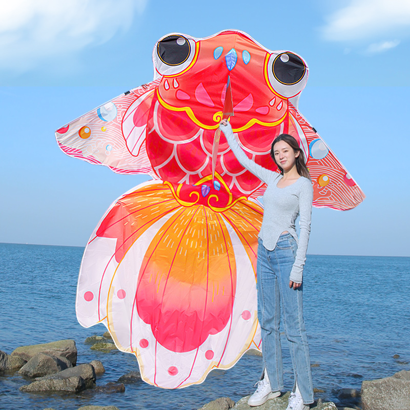 【2025年金鱼风筝】微风易飞