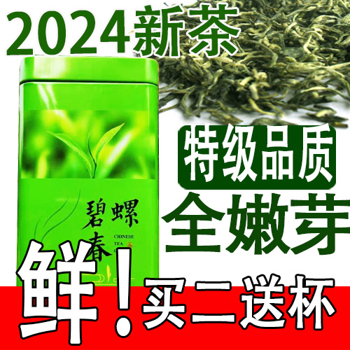 茶农头采 2024新茶叶绿茶 苏州特香明前特级碧螺春250克 嫩芽 茶 碧螺春 原图主图