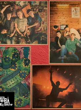 glass animals 流行电子摇滚乐队海报装饰画相框墙