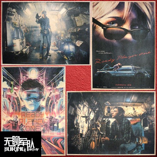 牛皮纸装饰画电影海报