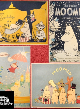 姆明一族 小肥肥一族 动漫动画漫画牛皮纸装饰画酒吧咖啡厅海报