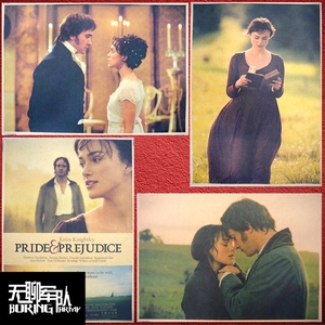 傲慢与偏见 凯拉奈特莉电影人物牛皮纸海报酒吧咖啡厅装饰画相框