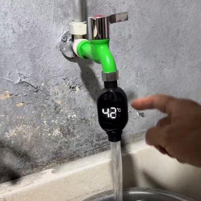 水温计花洒温度计测温家用洗澡数显防水龙头婴儿可视LED浴室温表