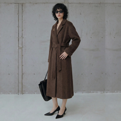 87.2绵羊毛+12.8骆驼绒双面呢女