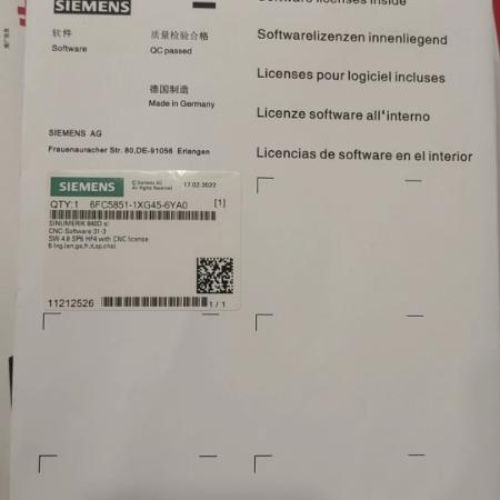 全新原装现货西门子内存卡6FC5851-1XG45-1YA0