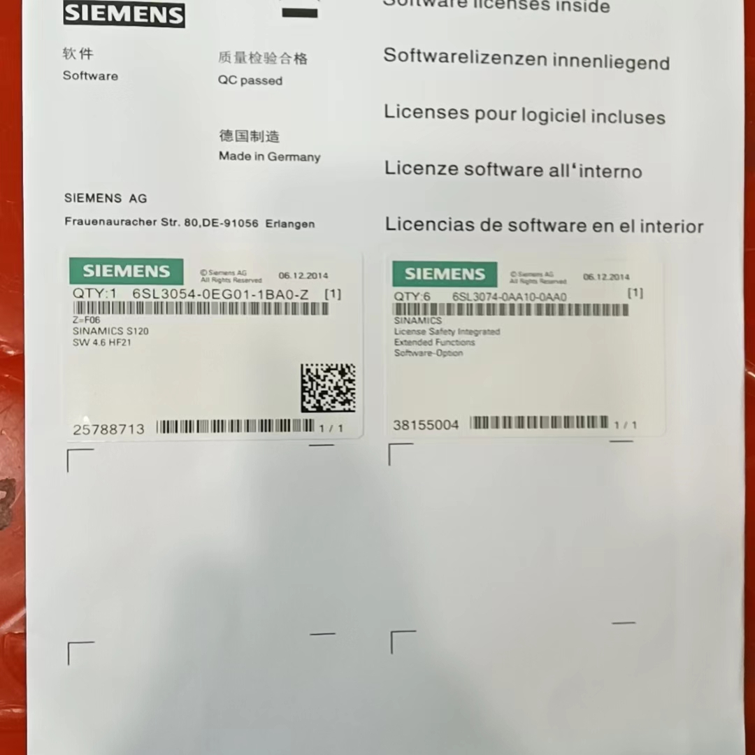 6SL3054-0EE01-1BA0-Z Z=F04全新西门子CF卡原装正品