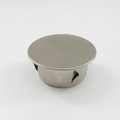 50不锈钢管堵盖帽排水管配件堵头管堵闷头封口盖空调墙洞保护盖