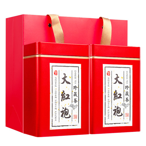 尧芳醇香大红袍茶叶罐装500g
