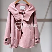 des ZET专柜正品 国内代购 ZET 2025冬款 连帽双面呢大衣Z12ED921