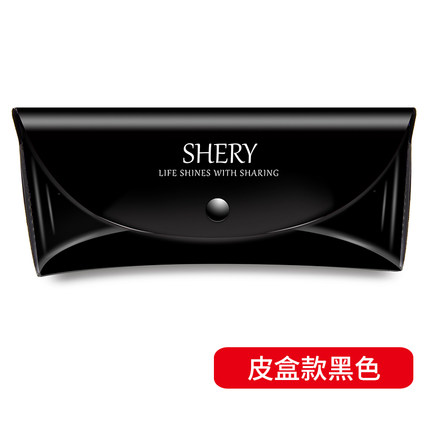 折叠眼镜盒包邮太阳镜盒韩国墨镜盒女款手工便携学生近视眼睛盒子