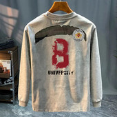 t恤打底衫 奥特莱斯 专柜外贸尾货捡漏圆领外穿2025长袖 男春秋