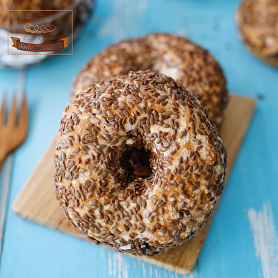 德南无麸质面包无麸质亚麻籽贝果Gluten-free Flaxseed Bagel
