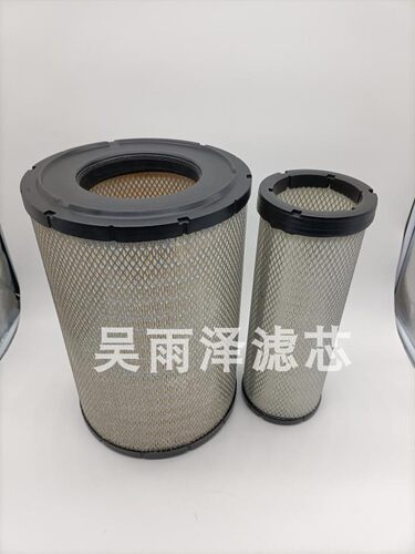 吴雨泽滤芯适用小松挖掘机PC360-7空气滤清器600-185-5100空滤