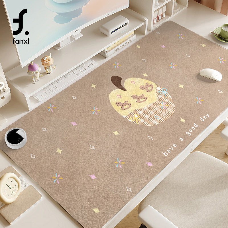 凡羲ins风苹果2026新款加热鼠标垫超大发热暖桌垫办公室垫子桌面电脑键盘电热板暖手桌垫,3C数码配件,USB暖手鼠标垫,淘宝优惠券,粉丝福利购,淘宝优惠卷