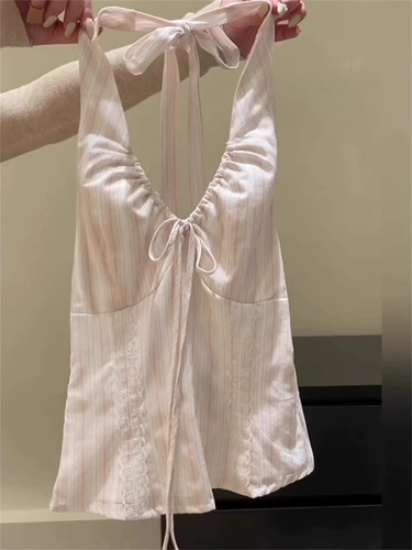 Розовая дизайнерская майка топ, широкая цветовая палитра, с открытой спиной, тренд сезона, для маленькой груди