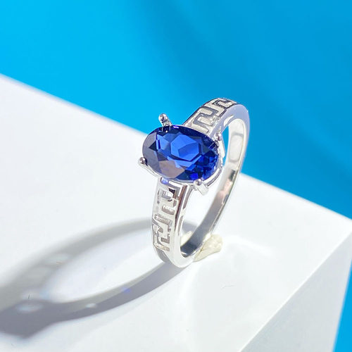 雅轩女款戒指空托S925纯银固定款