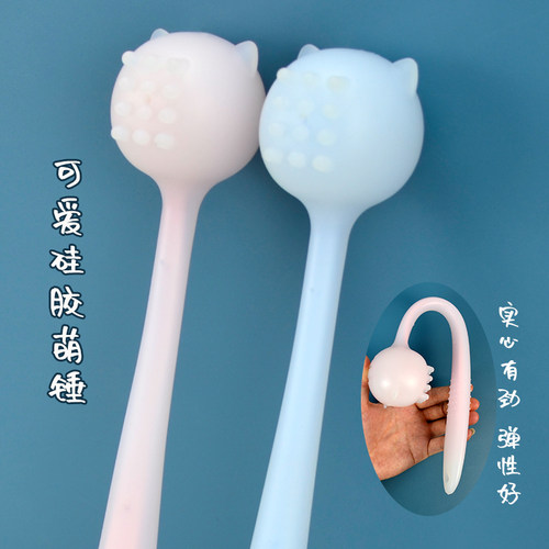 卡通猫猫拍痧板捶腿敲背实心锤