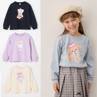T恤女童装 软糯 F可爱长袖 100%纯棉A 原D