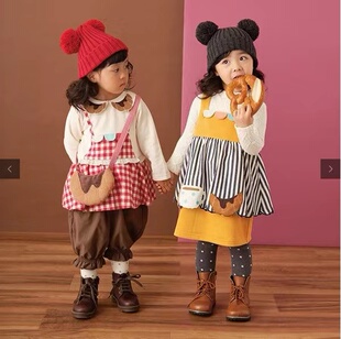 赔本清仓 贵牌 babycheer立体拼接女童羊角包图案套装 原D