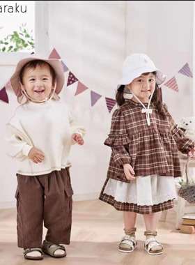 巨巨巨舒服！纯棉！无骨拼接！超大弹力！mar*ku秋款上衣男女童装