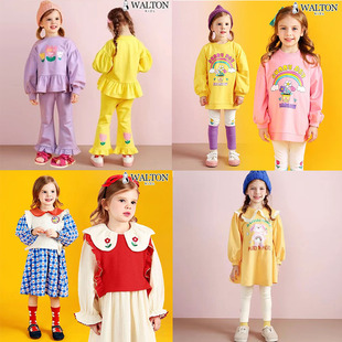 原D 套装 韩国订单 女童连衣裙 卡通图案 纯棉 赔本清仓