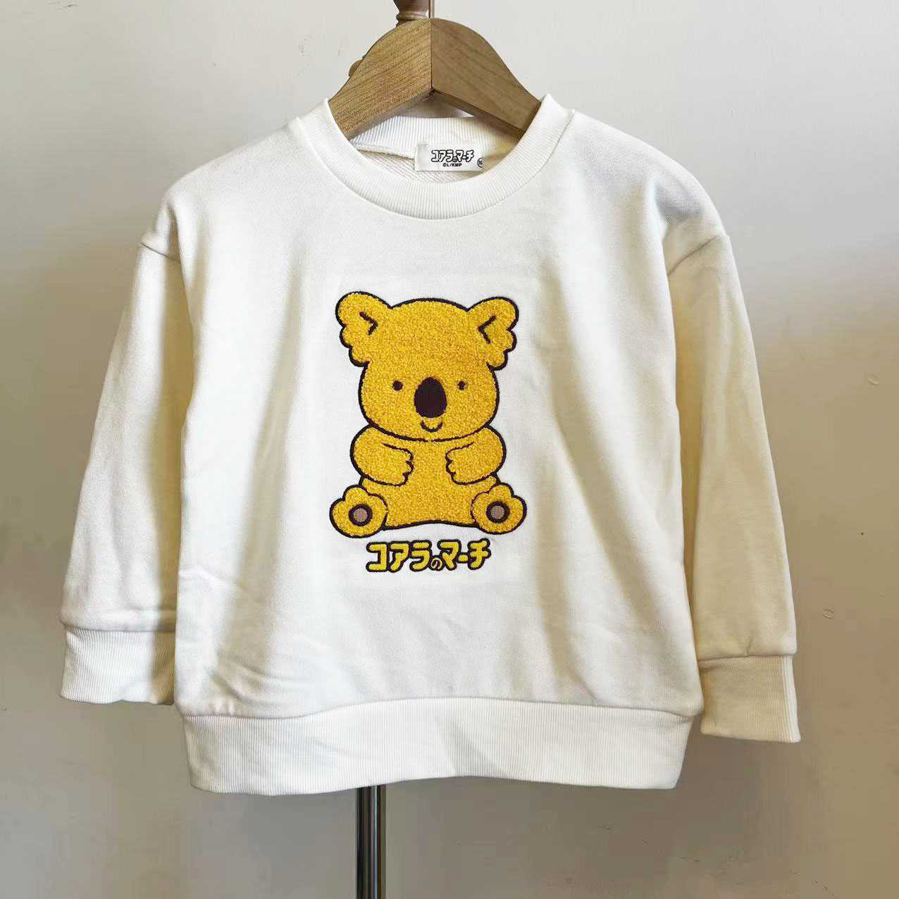 原D！纯棉刺绣图案毛圈卫衣 男女童装卡通图案