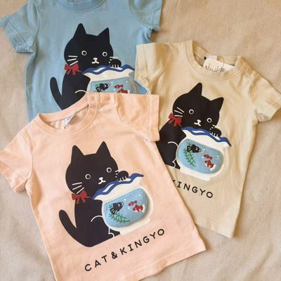 原D！智育服cheekroom纯棉 可爱长袖T恤男女童装