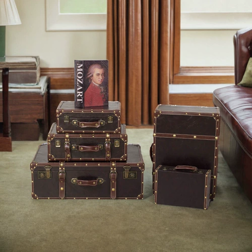 Ретро портативный вместительный и большой ящик для хранения, портативная коробка, старомодный чемодан, делается под заказ