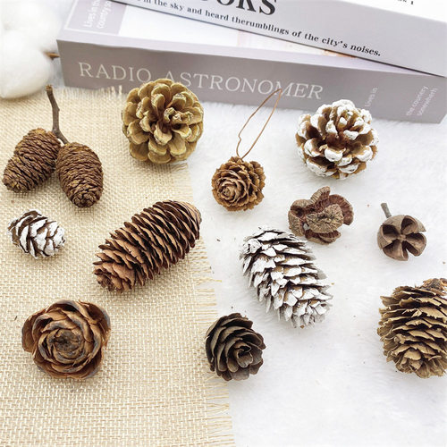 1-18cm Pine Cone Christmas Decorations Pendant Christmas