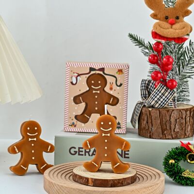 Gingerbread Man Christmas Scented Candle Gift Candles Scente