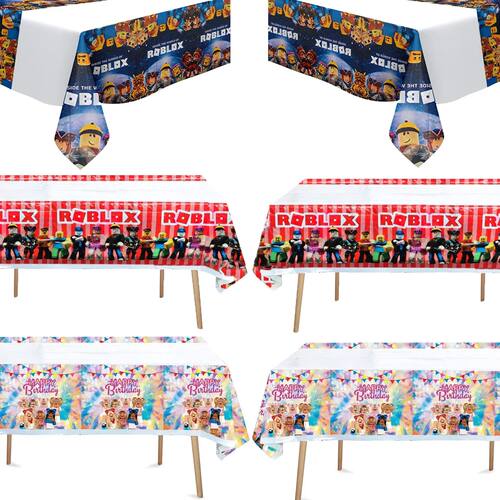 Roblox Theme 1pcs/lot Happy Birthday Party Table Kit Cover B