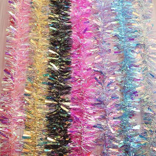 2m Gold Silver Wire Garland Tel Hanging Rattan Christmas