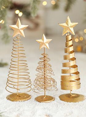 2025 Christmas e Ornament Iron Pentagram Ornaments Mini Chri