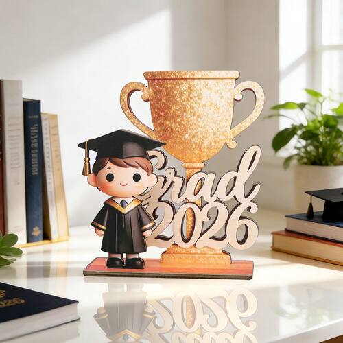 2026 Graduation Decorations Wooden Plaque Celebrating Gradua