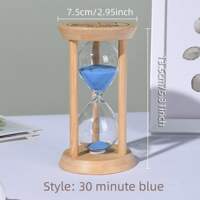 1PCS 3/5/10/15/30 Minutes Wooden Hourglass Timer Home Living thumbnail 5