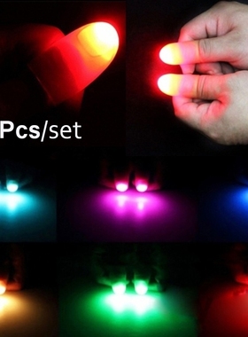 Finger light 2Pcs Magic Light Up Thumbs Fingers Trick Appear