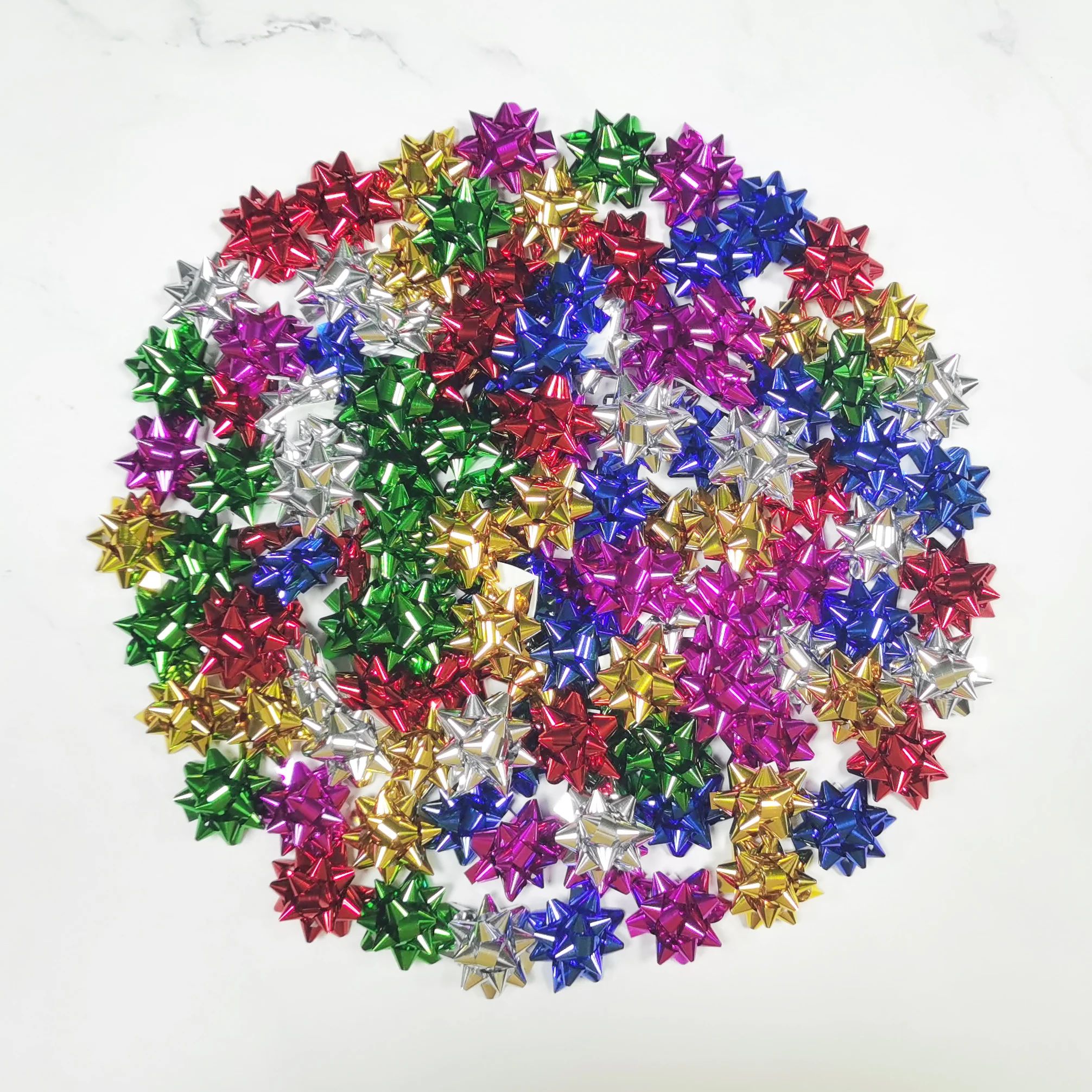 Low Price Christmas Mini Gift Bows Assortment 120PCS Mixed C