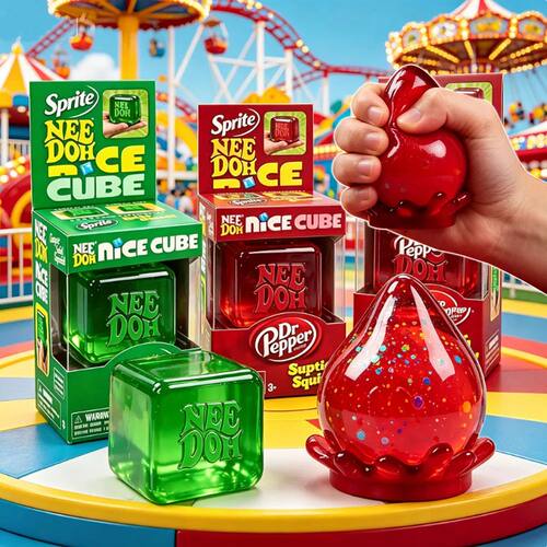 Schylling Needoh Nice Sensory Squeezing Toy blind box Cube f