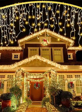 5M Christmas Garland LED Curtain Icicle String Lights Droop